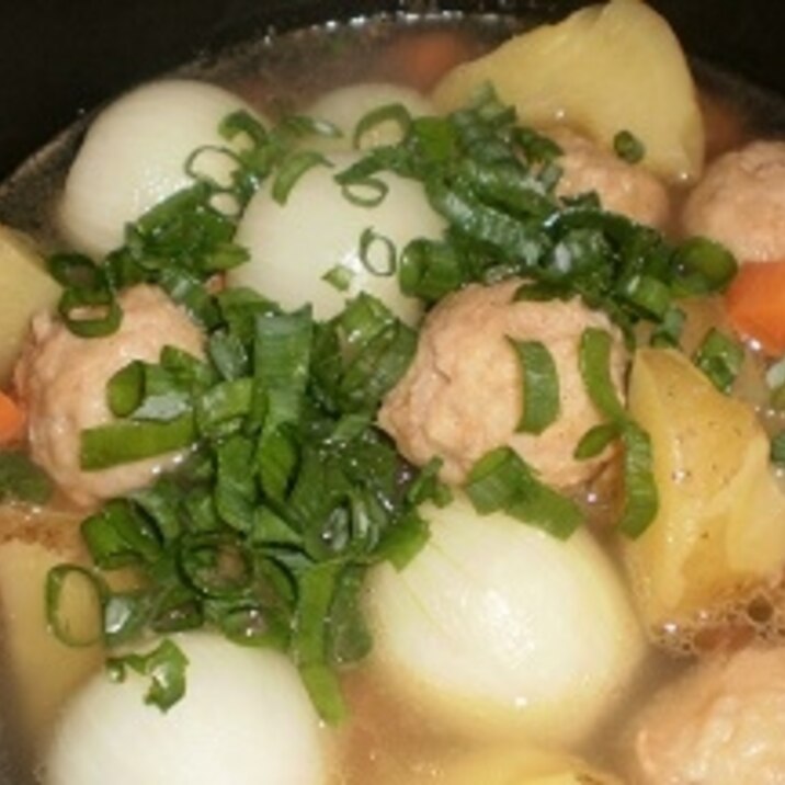 肉ボールと玉ねぎのスープ煮